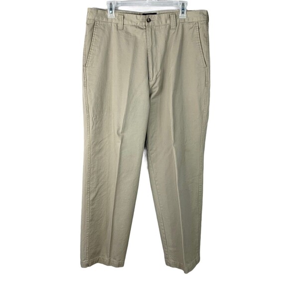 Sonoma Vintage Khaki Pants Men 36 X 30 Basic Cotton Flat Front - Picture 1 of 5